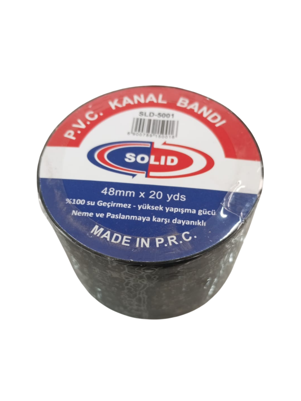 SOLID GENIS ELEKTRIK IZOLE PVC KANAL BANDI SIYAH 48 MM 20 YDS